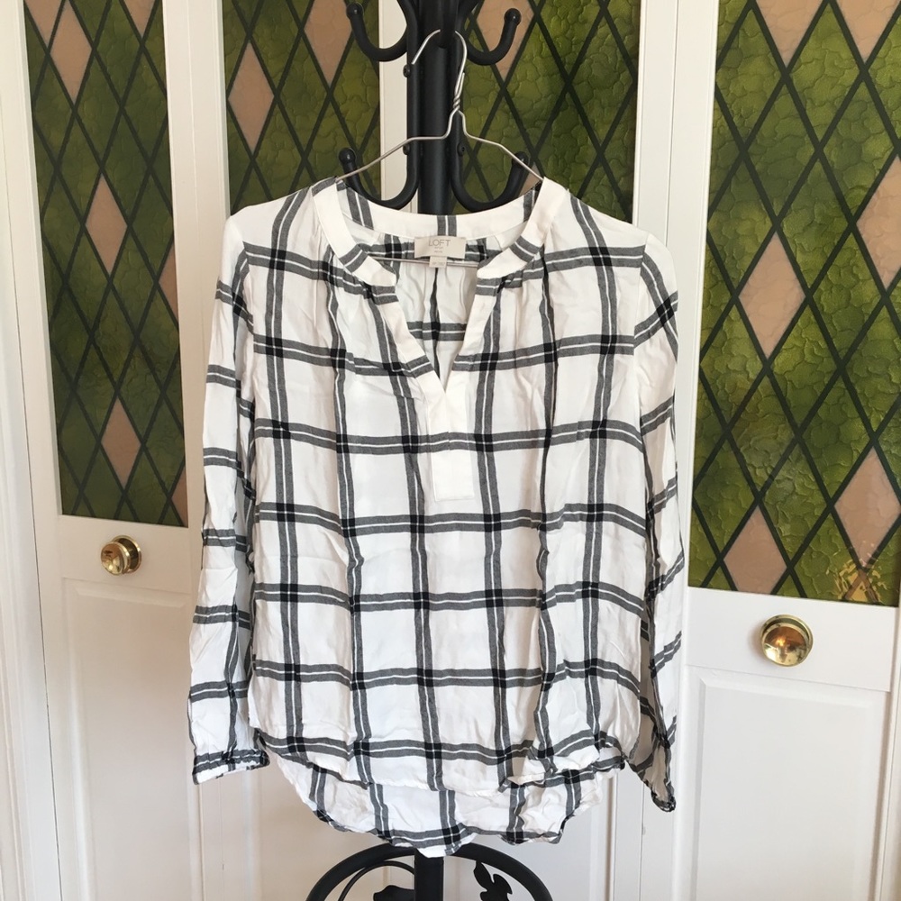White Plaid Shirt